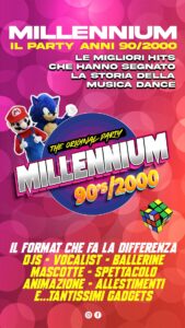 Locandina del format Millenium 90's/2000